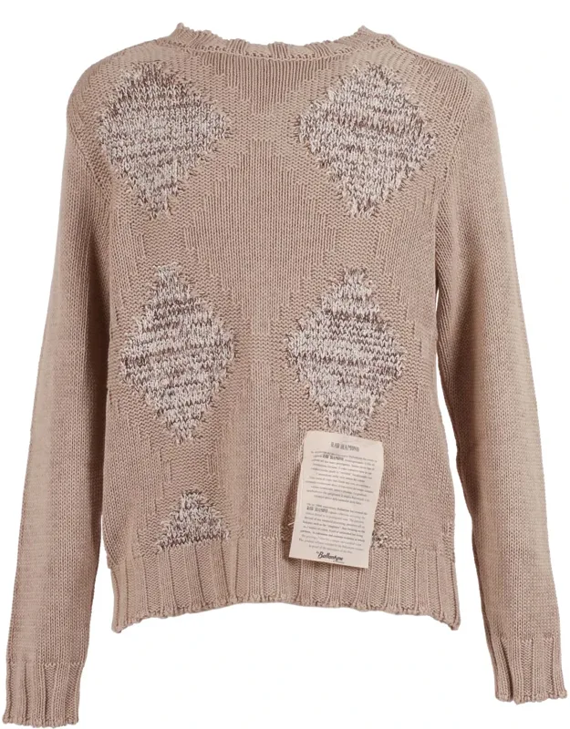 Diamond Pattern Textured Sweater
