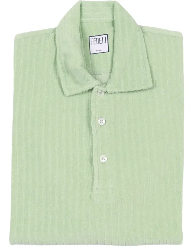 Soft Ribbed Polo Shirt