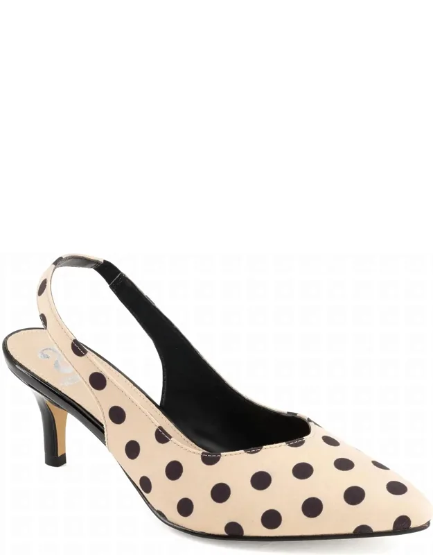 Sling-back Heeled Pumps