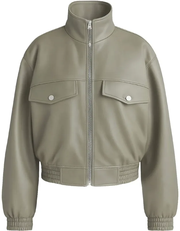 Cropped Nolita Jacket With High Collar