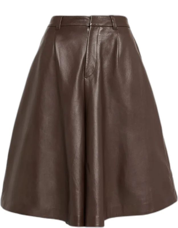 Wide-leg Culotte Pants