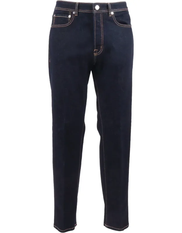 Straight Leg Denim Jeans
