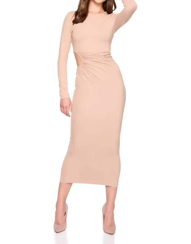 Circle Side Gathered Dress
