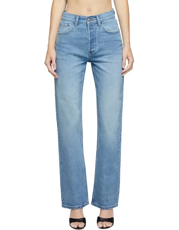 High Rise Straight Jeans