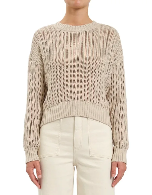 Seaside Open Stitch Sweater