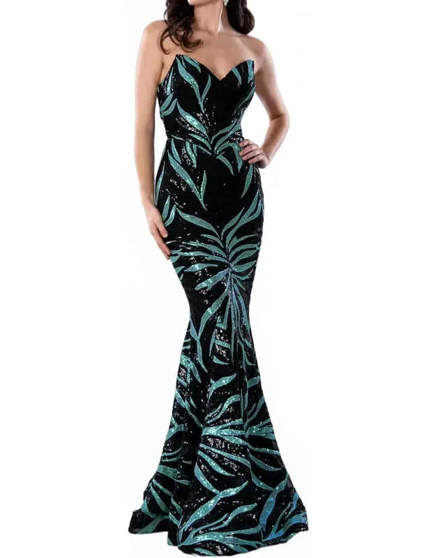 Long Prom Sequin Dress