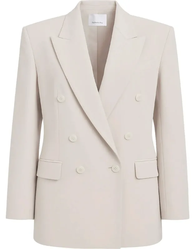 Peaked Lapels Wool Blazer