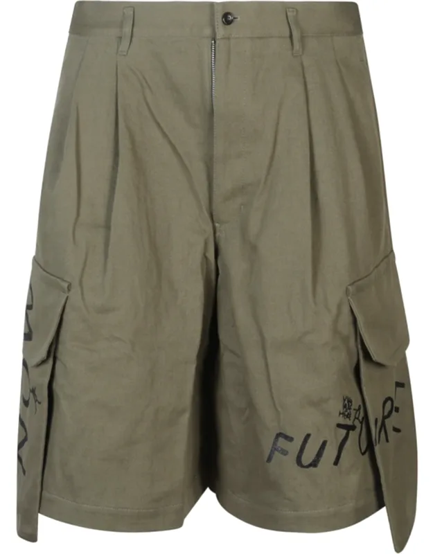 Urban Graffiti Bermuda Cargo Shorts