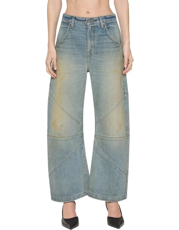 Cropped Barrel Jeans
