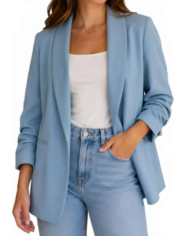 Scrunch Sleeve Blazer