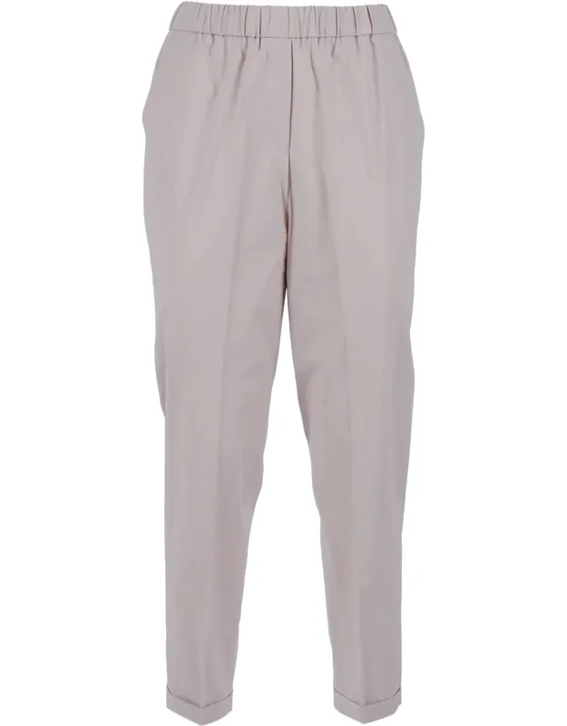 Relaxed Fit Tapered Straight-leg Pants