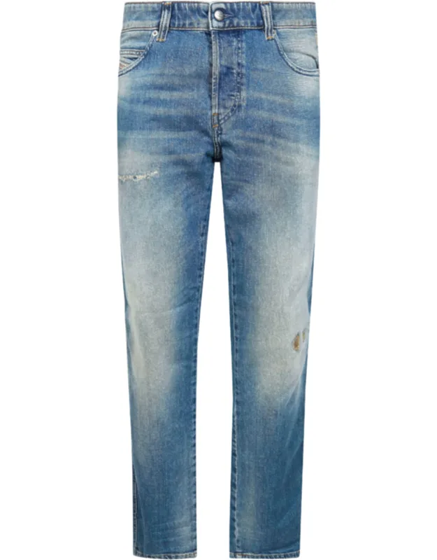 Whiskered Slim Jeans