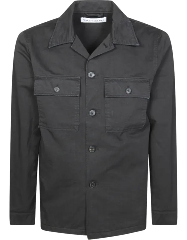 Boxy Cotton Shirt Jacket