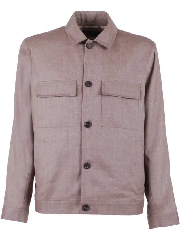 Structured Classic Collar Casual Jacket