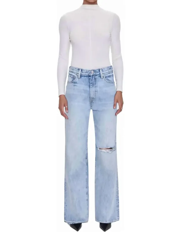 Hendrix High Rise Baggy Jeans With Relaxed Silhouette And Zip Closure