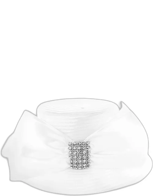 Braid Bow Stone Accented Hat
