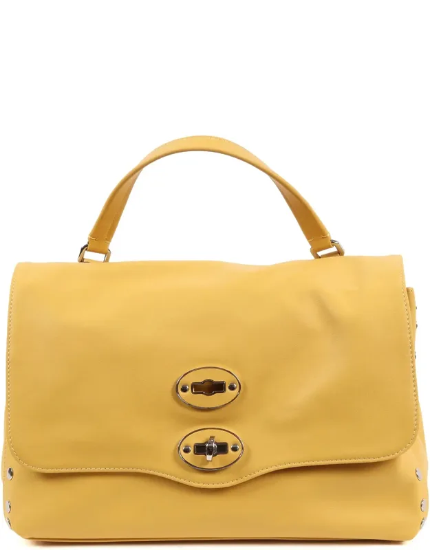 Smooth Leather Shoulder Bag