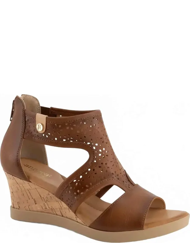 T-bar Wedge Sandals