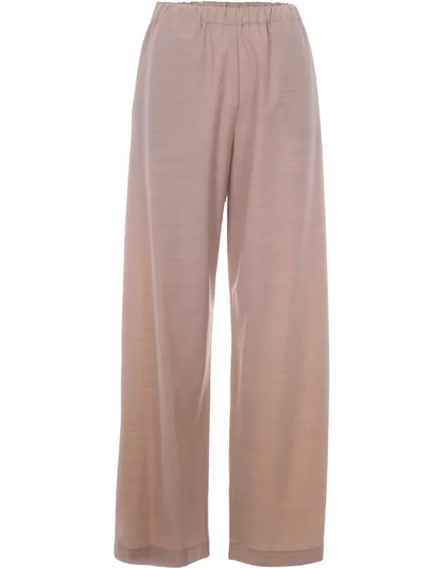 Casha Wool Straight-leg Pants