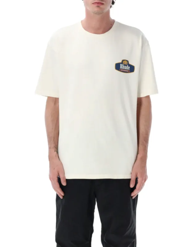 Racing Crest Tee With Logo Accents