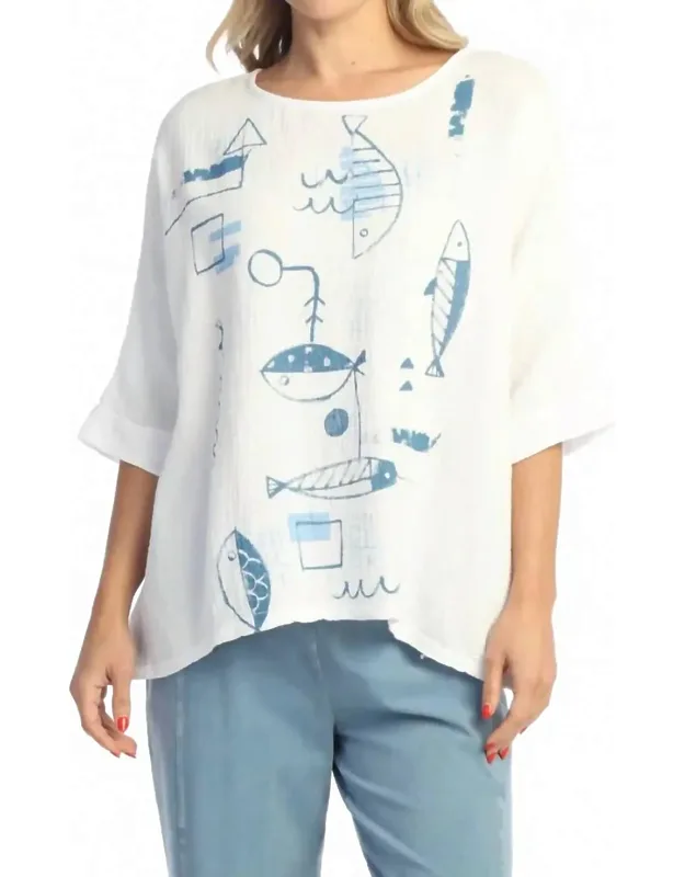 Piers Mineral Washed Gauze Poncho Top