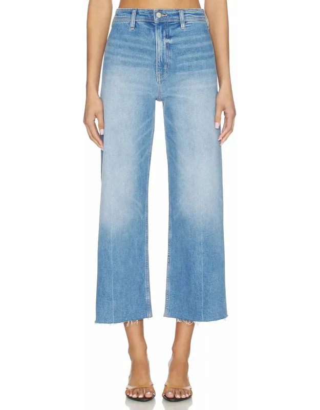 Penny Crop High Rise Wide Leg Jeans