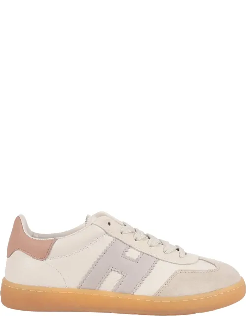 Suede Panel Logo Sneakers