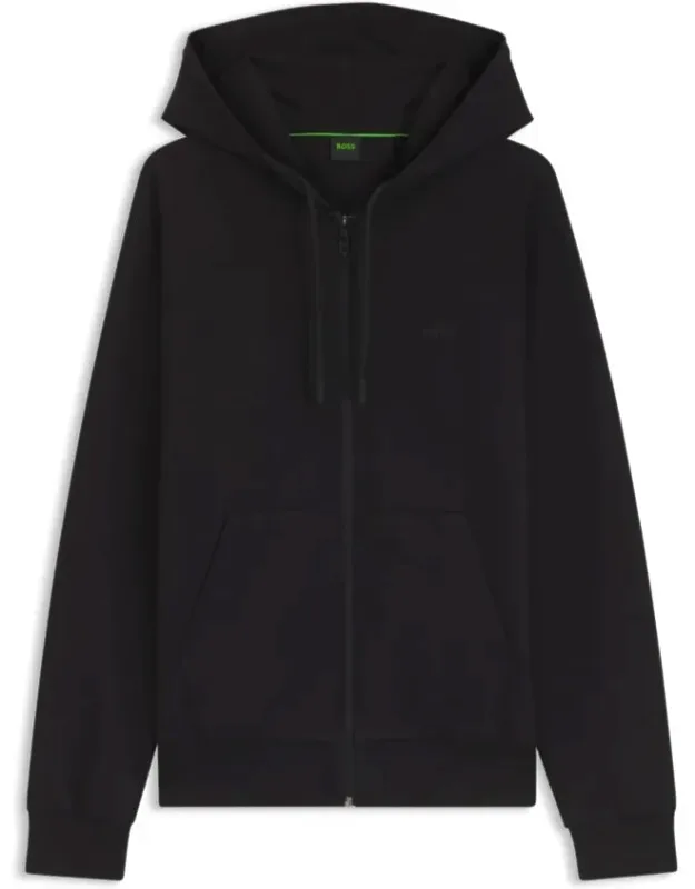 Zip-up Hoodie With Puff Logo