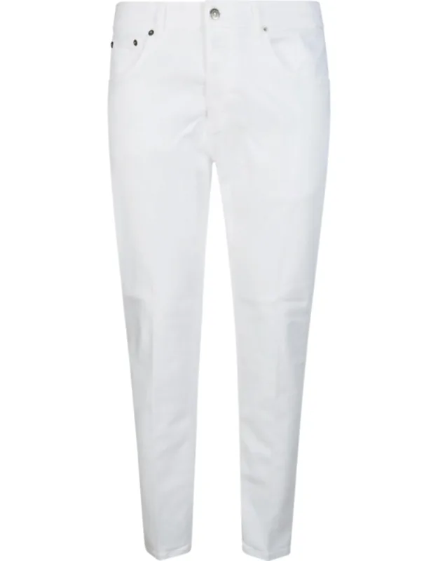 Crisp White Carrot Slim Jeans