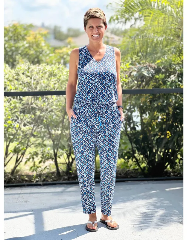 Abstract Pineapple Jumpsuit