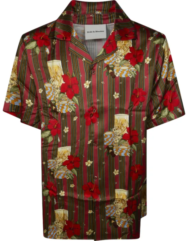 Hibiscus Striped Shirt