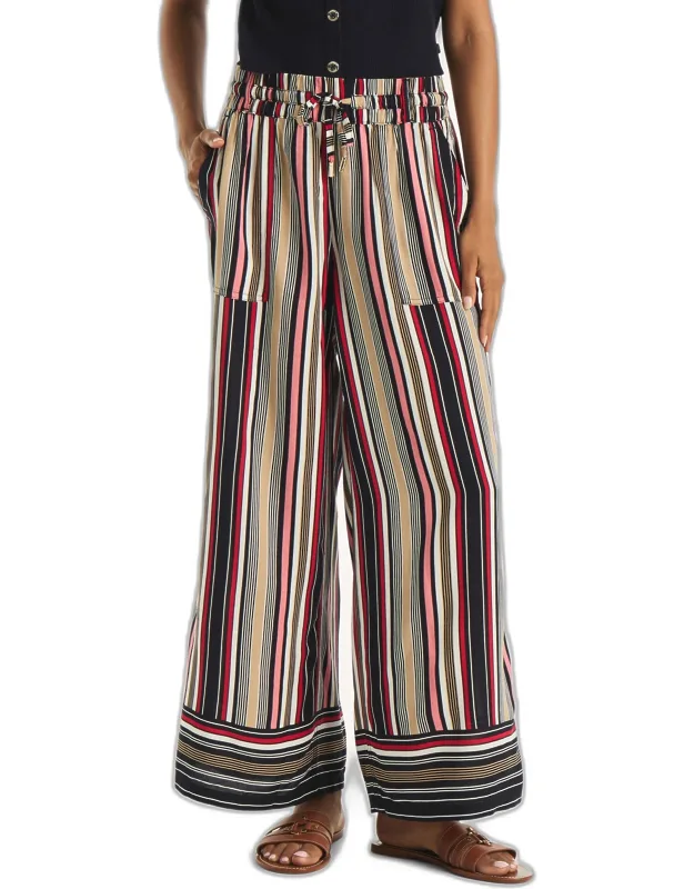 Striped Pull-on Pants