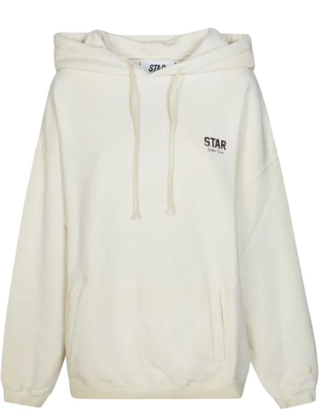 Star Print Kangaroo Pocket Hoodie
