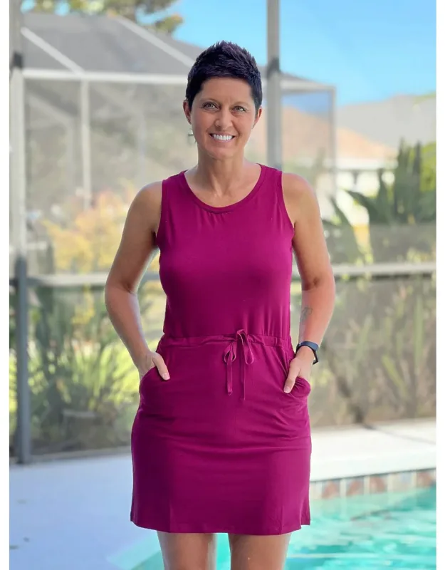Napa Drawstring Mini Dress