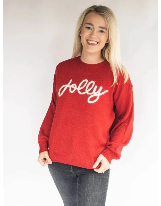 Jolly Metallic Embroidery Sweater