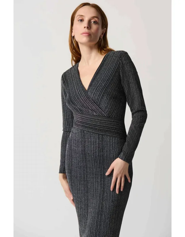 Wrap Dress With Stripe Print