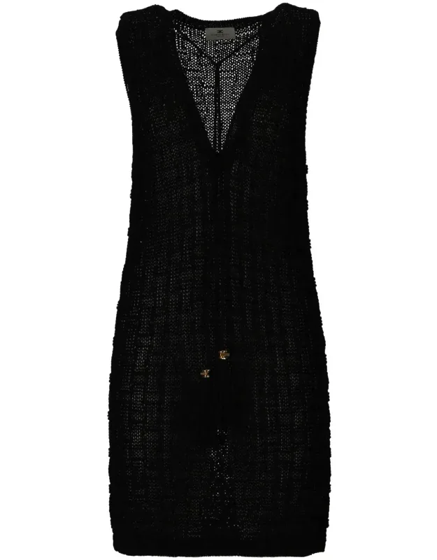 Open Weave Knit Dress