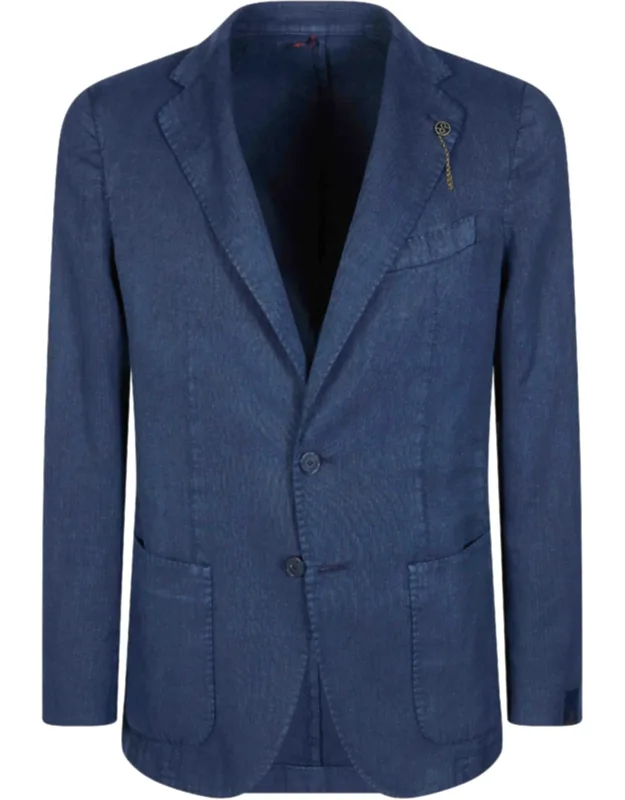 Tailored Cotton Ramie Linen Blazer