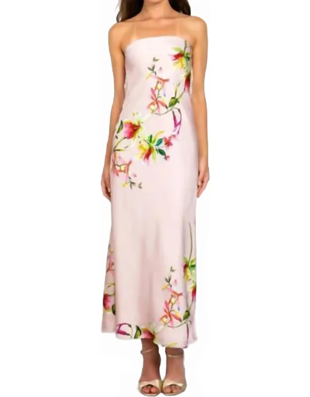 Talia Maxi Dress - Elegant Floral A-line Silhouette
