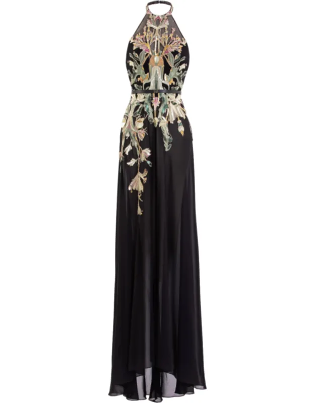 Embroidered Georgette Dress