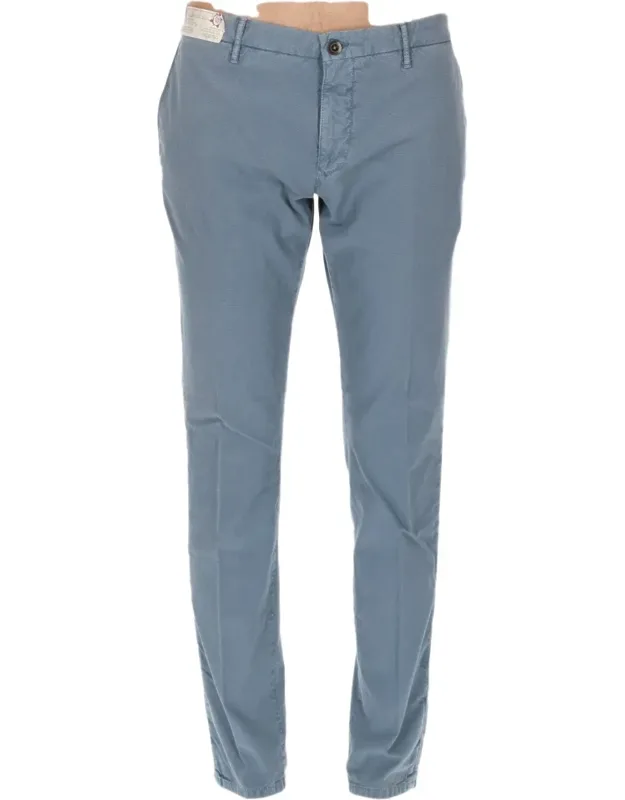 Muted Blue Slim-fit Cotton-blend Jeans