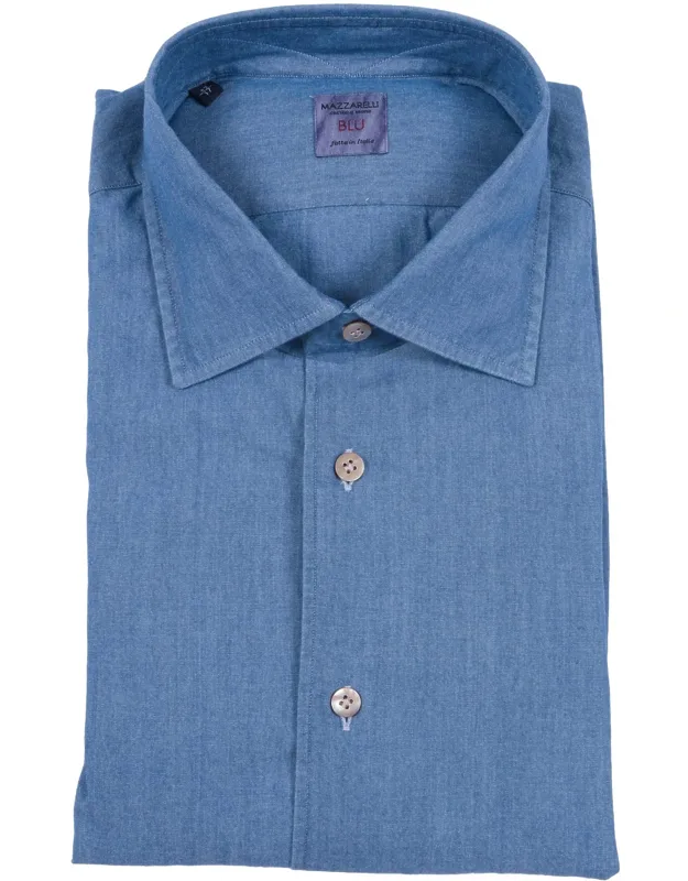 Denim Cotton Slim Fit Shirt