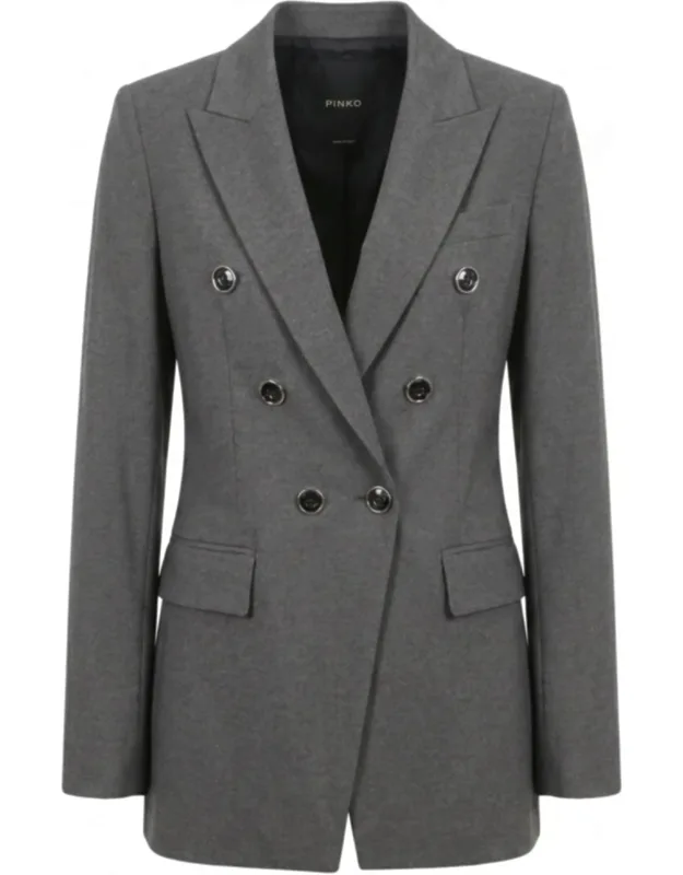 Tailored Double-breasted Blazer