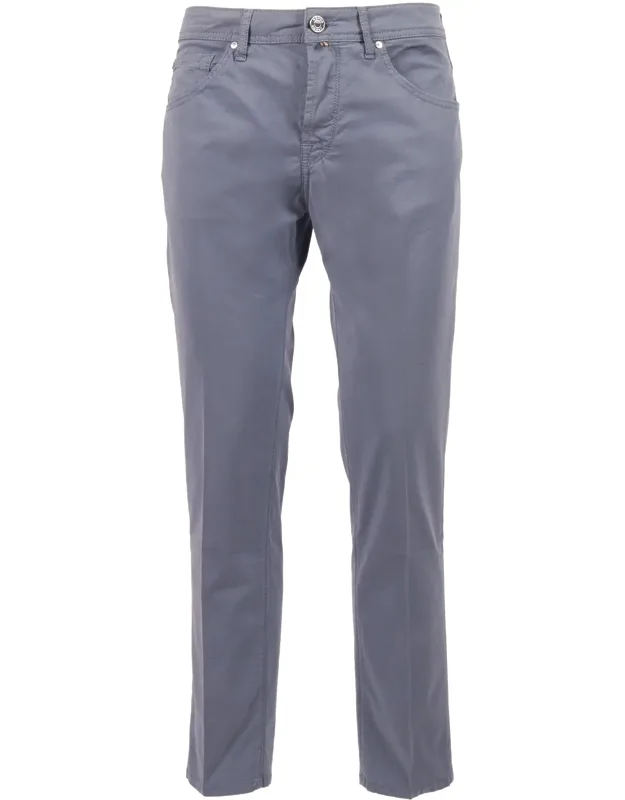 Cropped Slim Straight-leg Pants