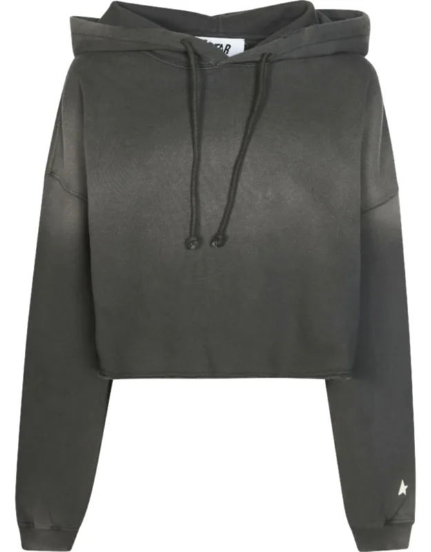 Faded Grey Cotton Star Hoodie
