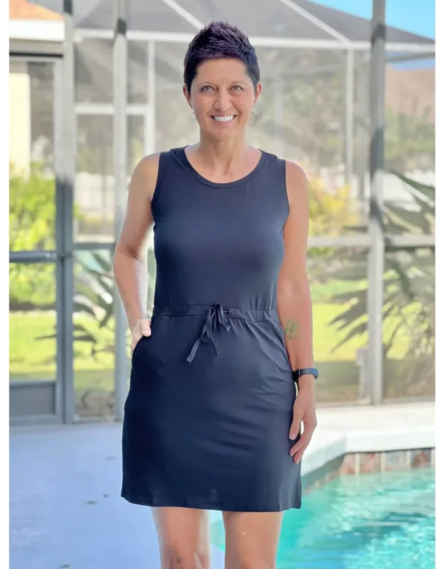 Napa Drawstring Mini Dress