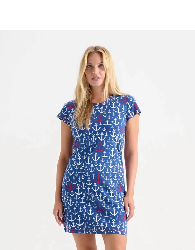 Crew Neck T-shirt Mini Dress
