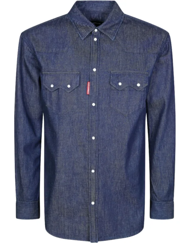 Flap Pocket Snap Button Shirt