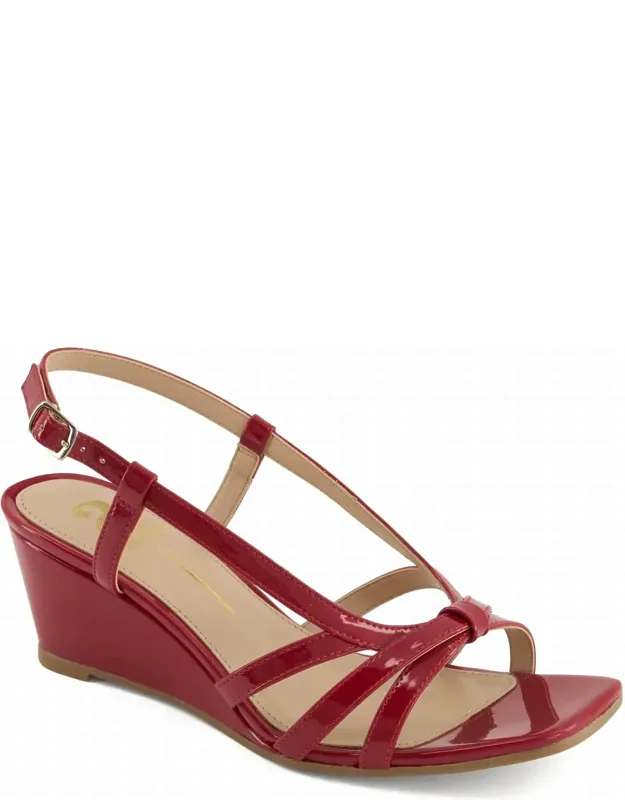 Sling-back Wedge Sandals