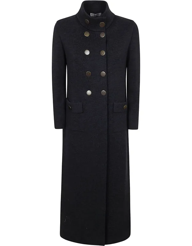 Structured Double-breasted Wool Coat